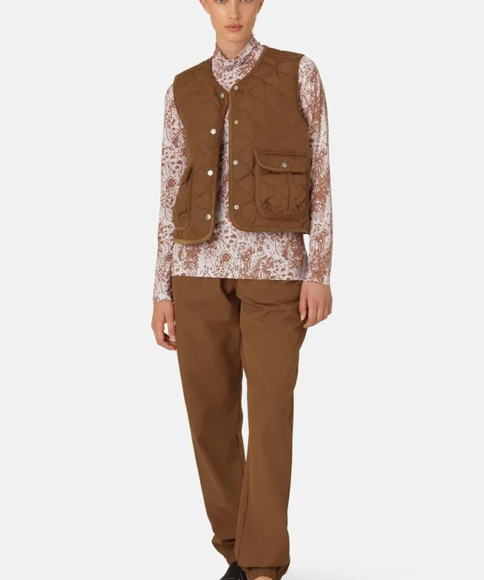 Outerwear Ilse Jacobsen All Jackets And Coats Quilt Vest 8211 Walnut