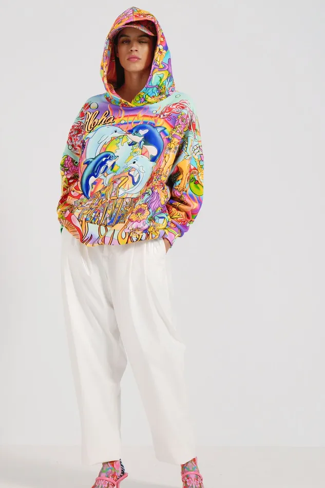 Oversized Hooded Sweatshirt Women Desigual Sweatshirts