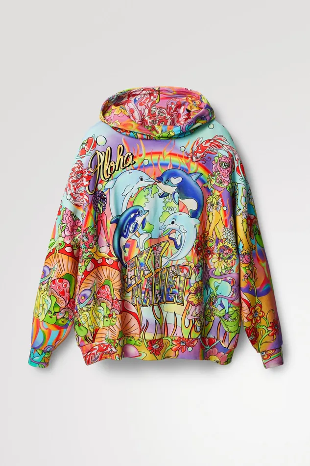 Oversized Hooded Sweatshirt Women Desigual Sweatshirts