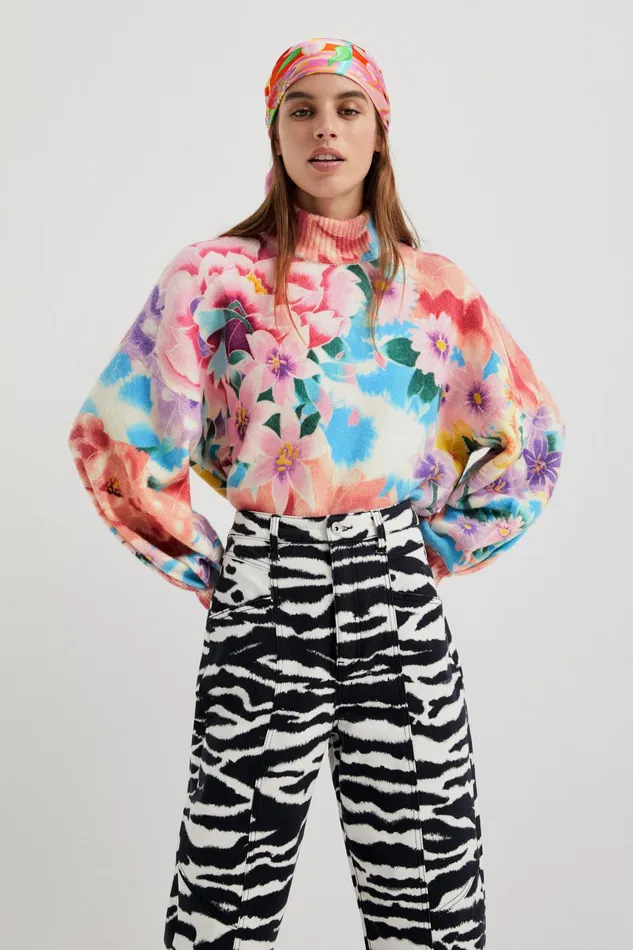Oversized Knit Jumper Women Desigual Sweaters
