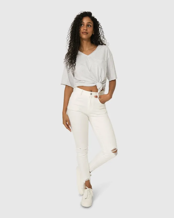 Pants and Skirts Women Belle and Bloom Skinny Dip Jeans 8211 White