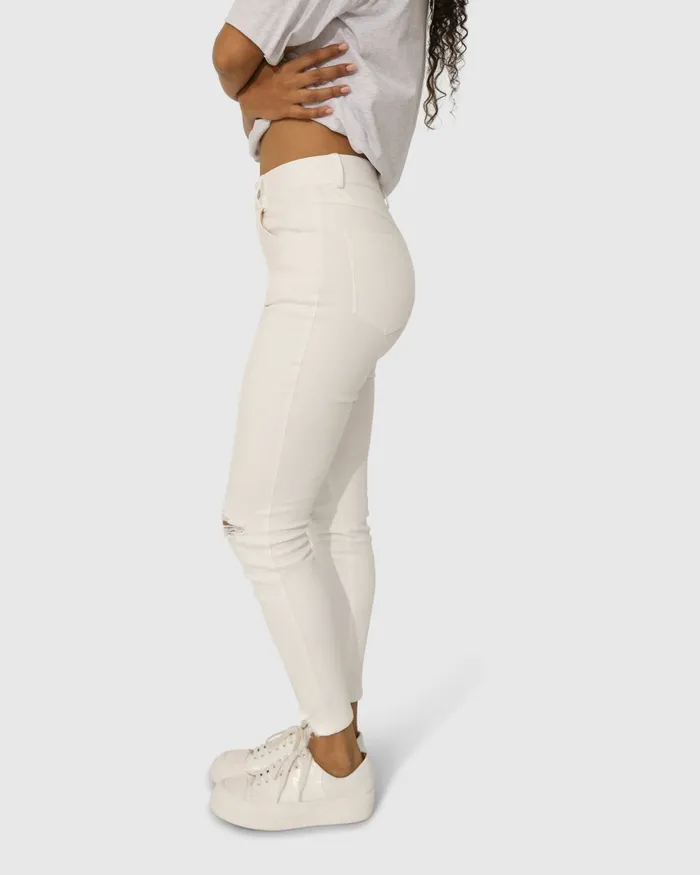 Pants and Skirts Women Belle and Bloom Skinny Dip Jeans 8211 White