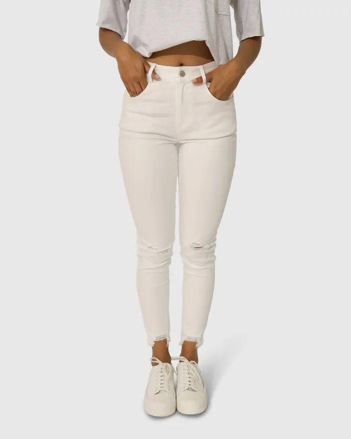 Pants and Skirts Women Belle and Bloom Skinny Dip Jeans 8211 White