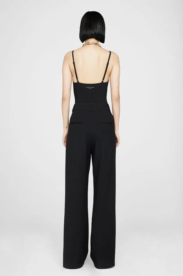 Pants Women ANINE BING Carrie Pant In Black Twill ANINE BING