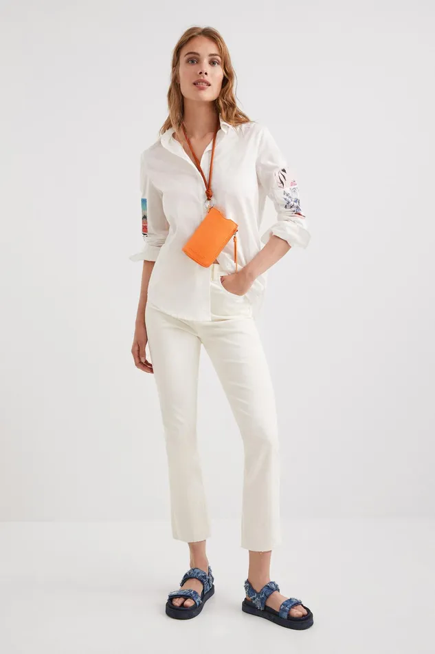Patchwork Shirt Women Desigual Tops and Shirts