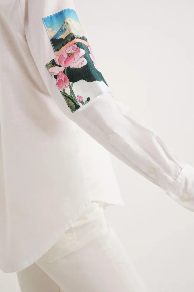 Patchwork Shirt Women Desigual Tops and Shirts