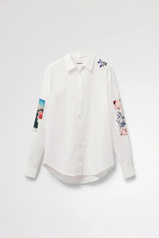 Patchwork Shirt Women Desigual Tops and Shirts