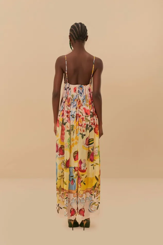 Pink Garden Terrace Maxi Dress Women FARM Rio Maxi Dresses Pink Garden Terrace Maxi Dress Women FARM Rio Maxi Dresses