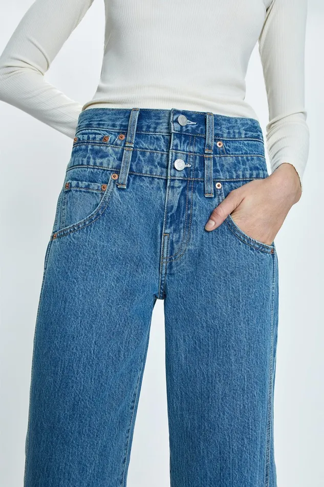 Pistola Denim Denim Women Caleb High Rise Stacked Waist Jean 8211 Venue