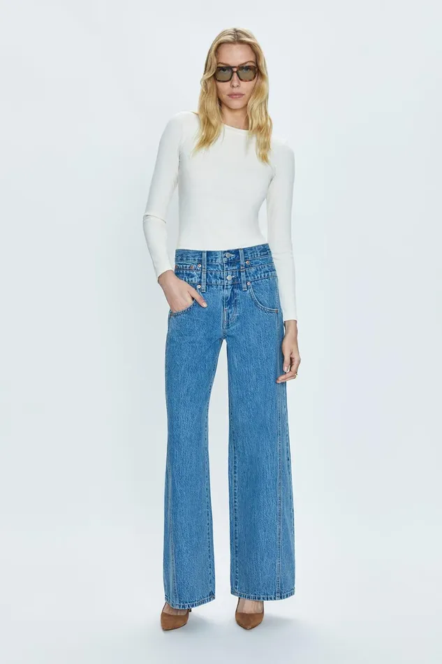 Pistola Denim Denim Women Caleb High Rise Stacked Waist Jean 8211 Venue