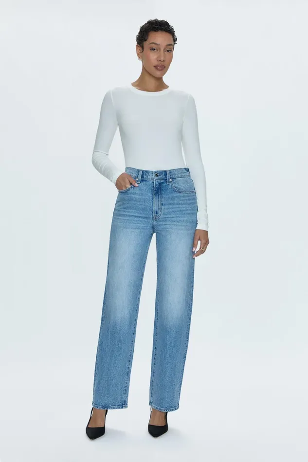 Pistola Denim Denim Women Cassie Super High Rise Straight Jean 8211 Fonda