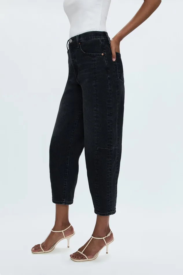 Pistola Denim Denim Women Eli High Rise Barrel Jean 8211 Dark Midnight
