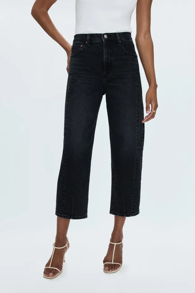 Pistola Denim Denim Women Eli High Rise Barrel Jean 8211 Dark Midnight
