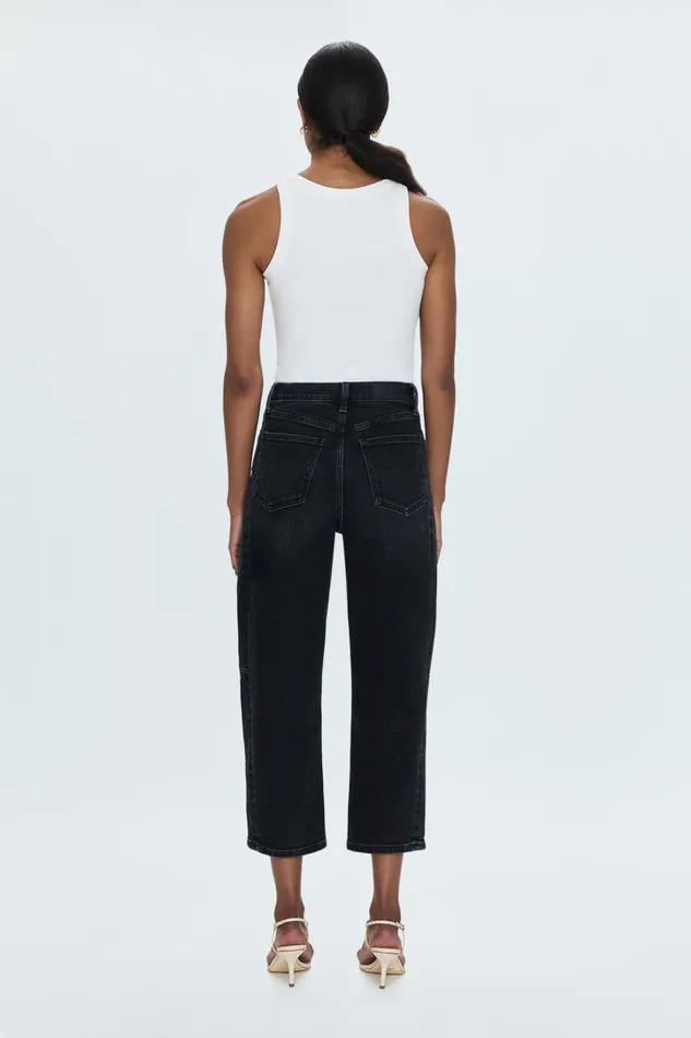 Pistola Denim Denim Women Eli High Rise Barrel Jean 8211 Dark Midnight