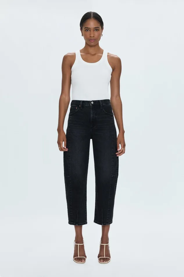 Pistola Denim Denim Women Eli High Rise Barrel Jean 8211 Dark Midnight