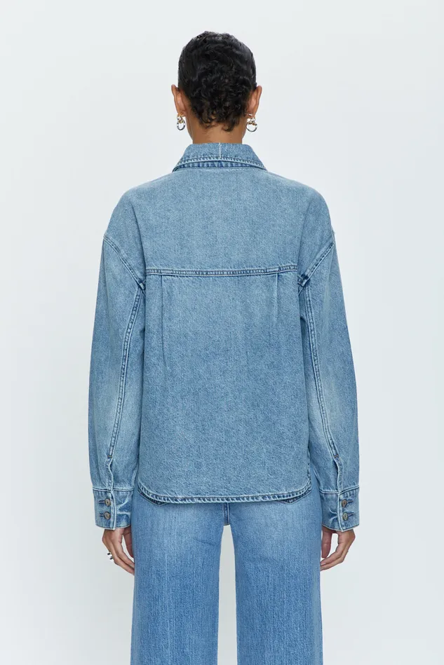 Pistola Denim Denim Women Mandy Crop Shacket 8211 Marcel