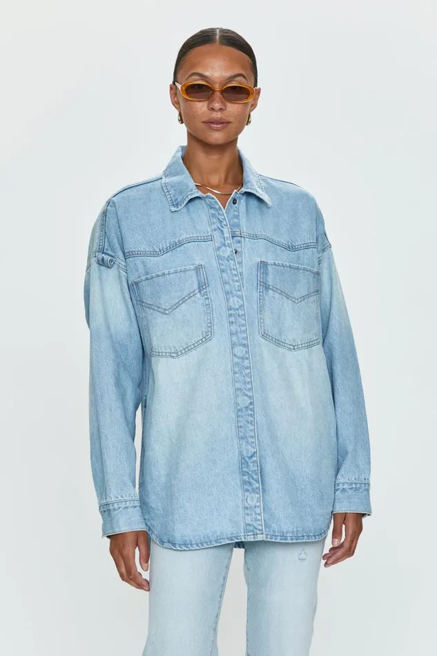 Pistola Denim Denim Women Mandy Western Shacket 8211 Radiant