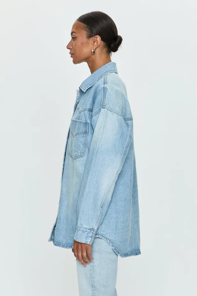 Pistola Denim Denim Women Mandy Western Shacket 8211 Radiant