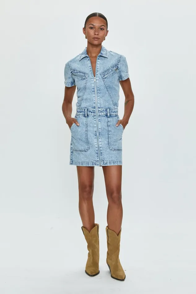 Pistola Denim Dresses Women Brix Mini Dress 8211 Meridien
