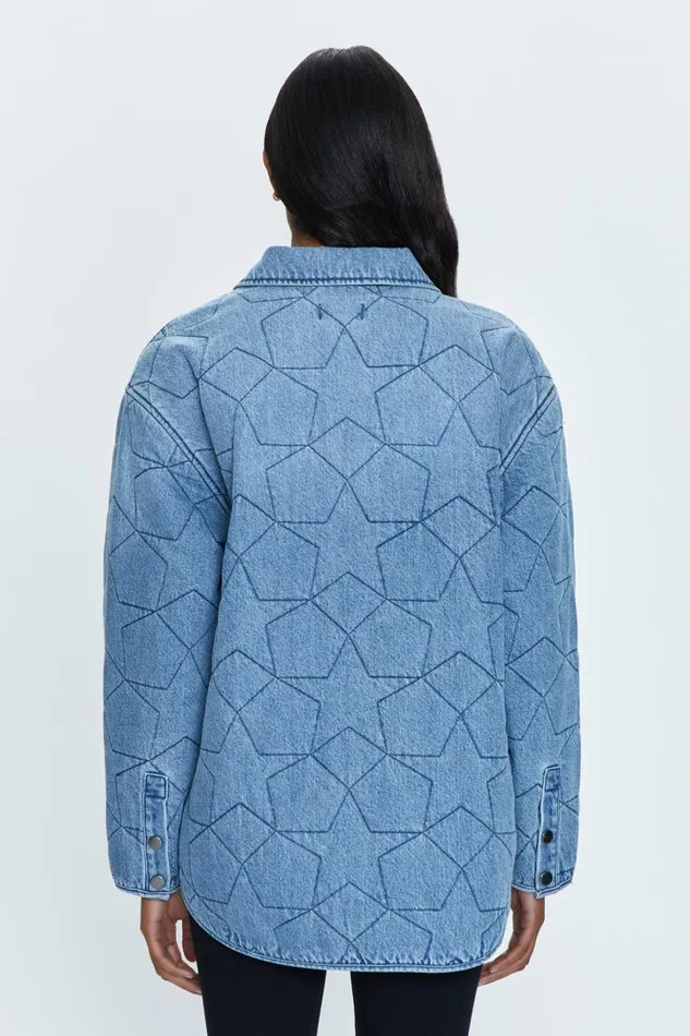Pistola Denim Jackets and Outerwear Women Alyssa Quilted Shacket 8211 Marmont Star
