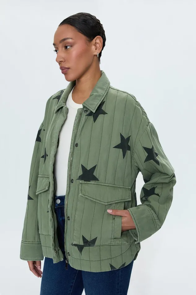 Pistola Denim Jackets and Outerwear Women Cecile Quilted Jacket 8211 Royal Honor