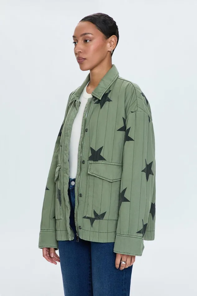 Pistola Denim Jackets and Outerwear Women Cecile Quilted Jacket 8211 Royal Honor