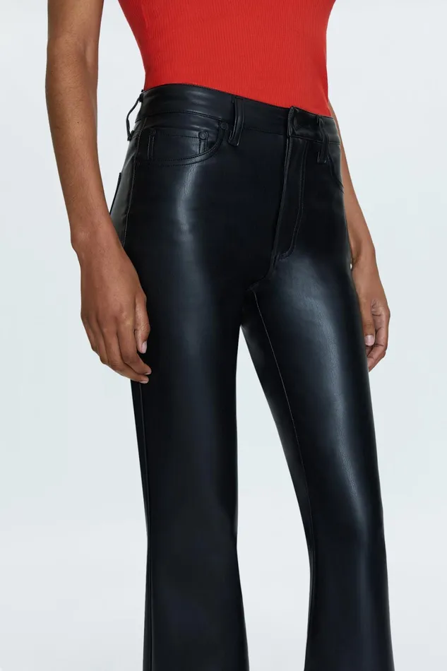 Pistola Denim Pants Women Kinsley Mid Rise Ultra Flare 8211 Slate Black