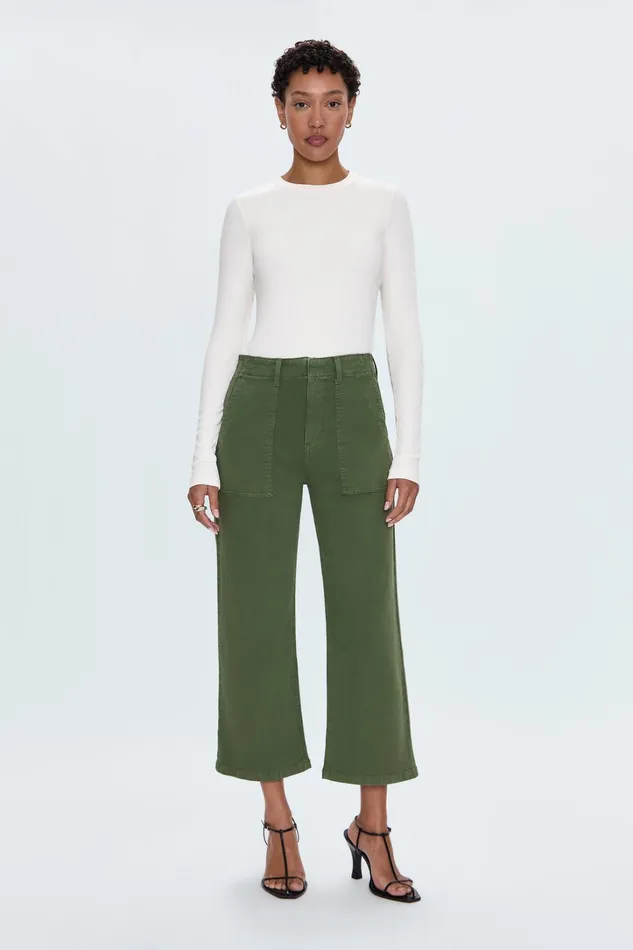 Pistola Denim Pants Women Sophia Wide Leg Pant 8211 Basil