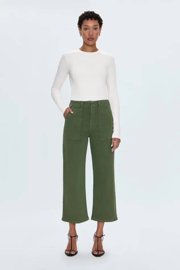 Pistola Denim Pants Women Sophia Wide Leg Pant 8211 Basil