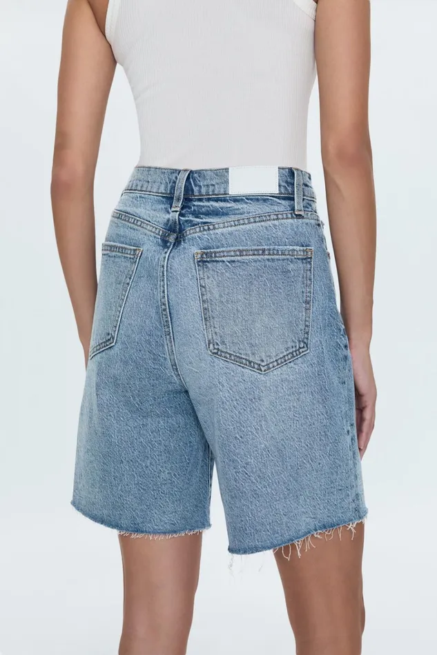Pistola Denim Shorts Women Kaylee High Rise Pinched Loose Straight 8211 Boulder