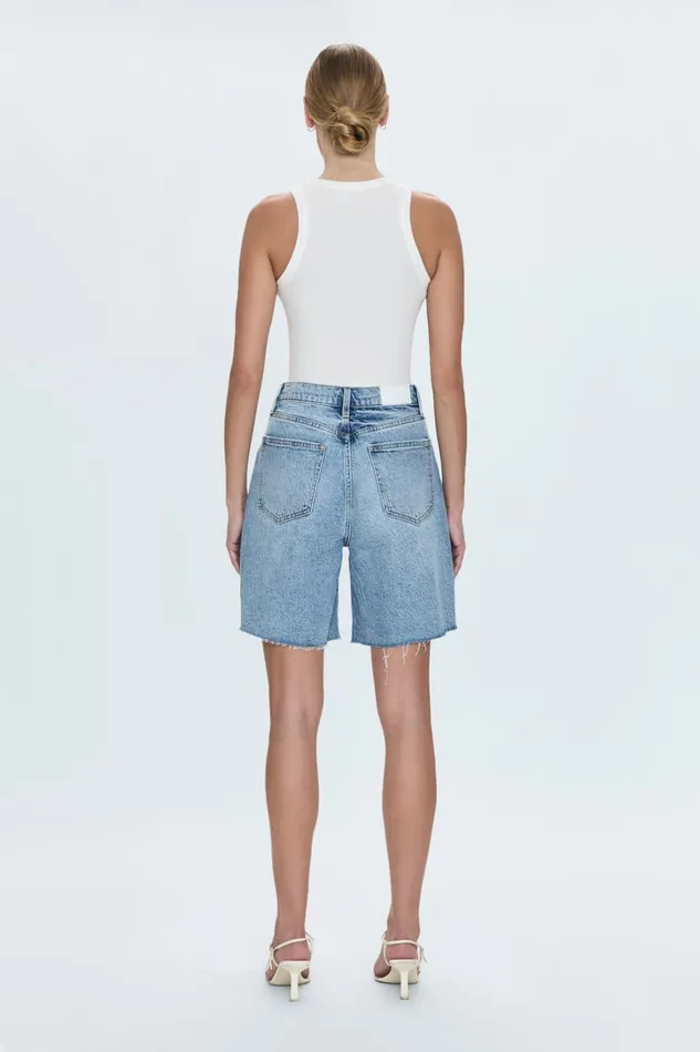 Pistola Denim Shorts Women Kaylee High Rise Pinched Loose Straight 8211 Boulder