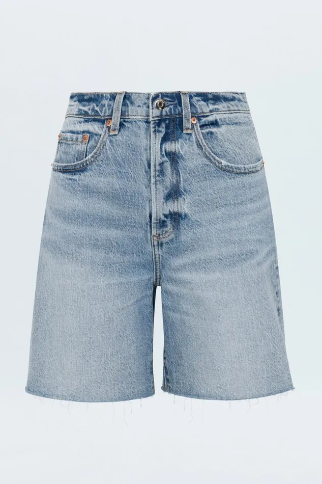 Pistola Denim Shorts Women Kaylee High Rise Pinched Loose Straight 8211 Boulder