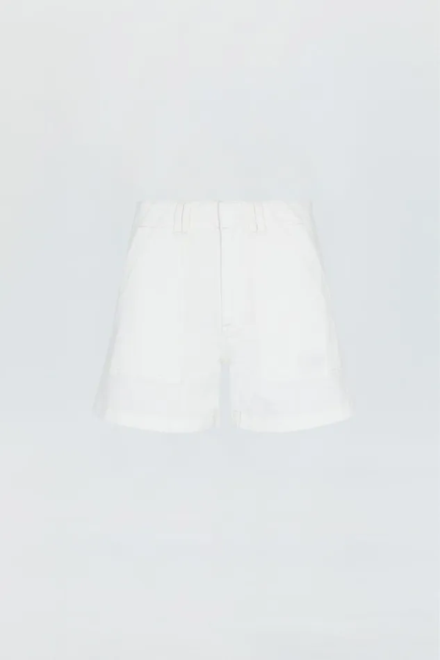 Pistola Denim Shorts Women Marissa High Rise Utility Short 8211 White