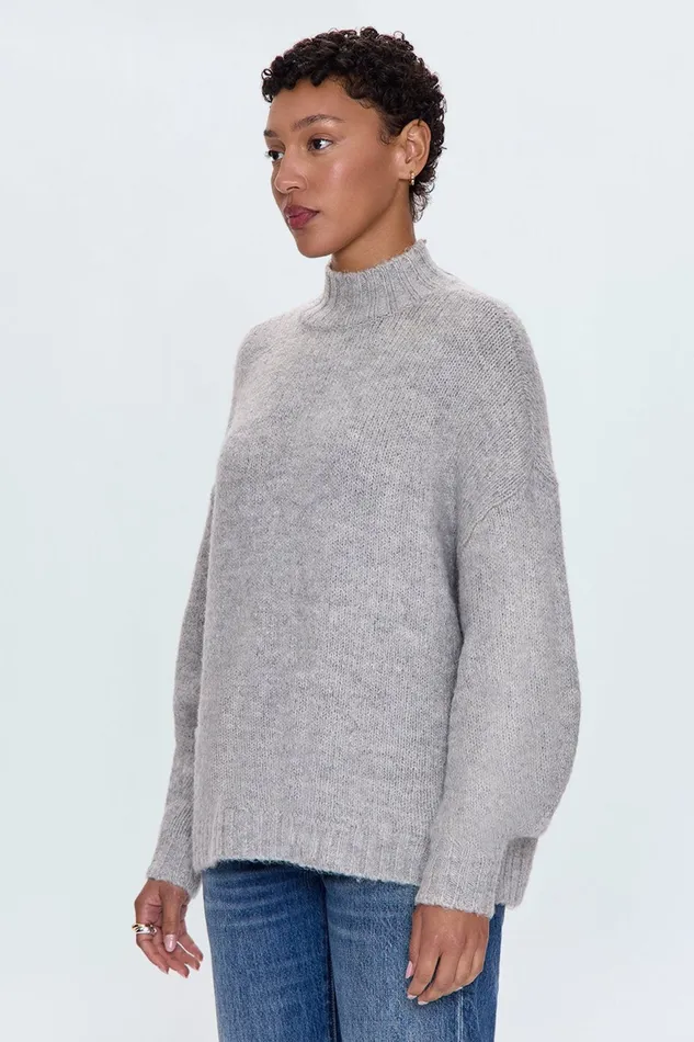 Pistola Denim Sweaters and Knits Women Carlen Sweater 8211 Heather Grey