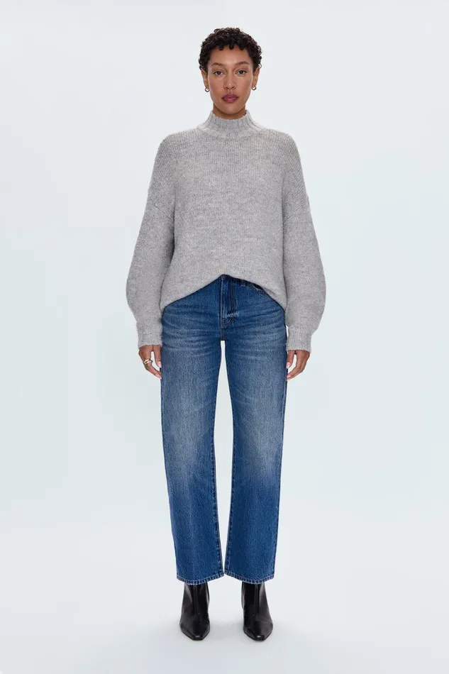 Pistola Denim Sweaters and Knits Women Carlen Sweater 8211 Heather Grey