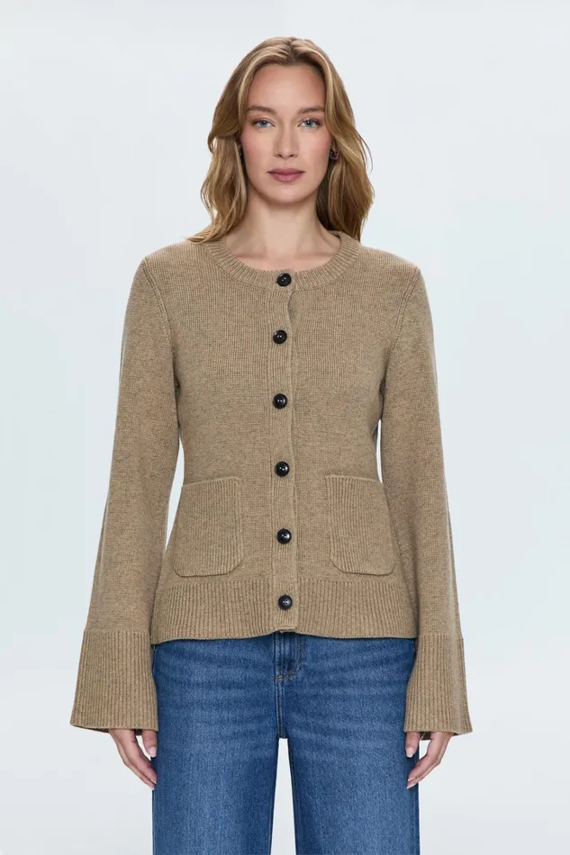 Pistola Denim Sweaters and Knits Women Dani Cardigan 8211 Wheat