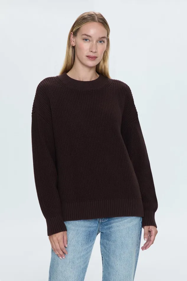Pistola Denim Sweaters and Knits Women Eve Sweater 8211 Espresso