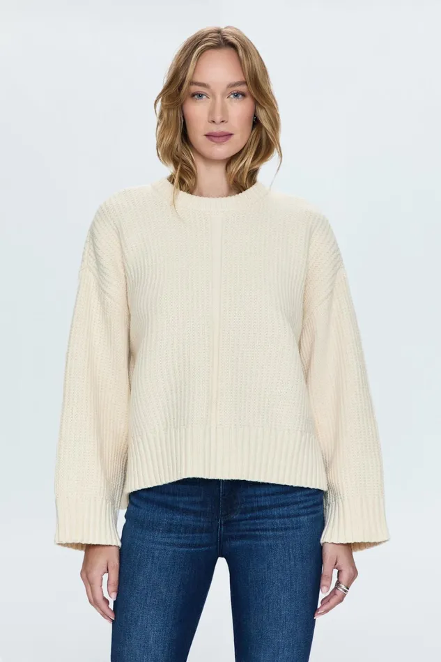 Pistola Denim Sweaters and Knits Women Leigh Sweater 8211 Ivory