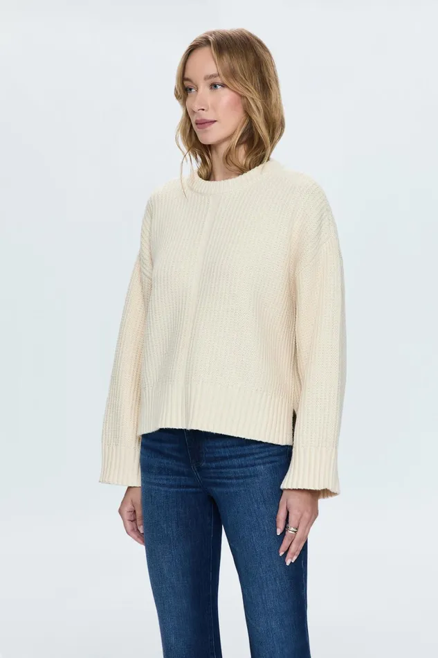 Pistola Denim Sweaters and Knits Women Leigh Sweater 8211 Ivory