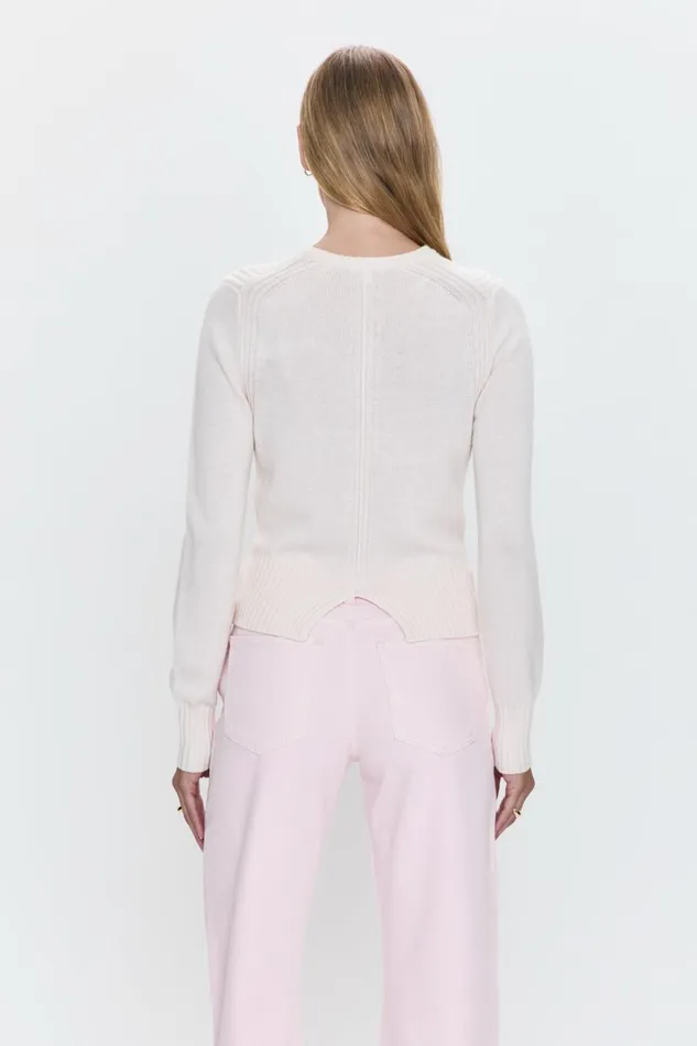 Pistola Denim Sweaters and Knits Women Taye Shrunken Cardigan 8211 Barely Pink