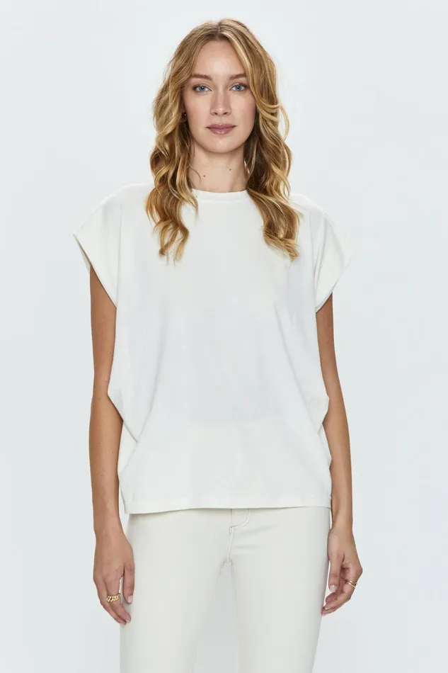 Pistola Denim Tees and Tanks Women Trina Tee 8211 White Sand