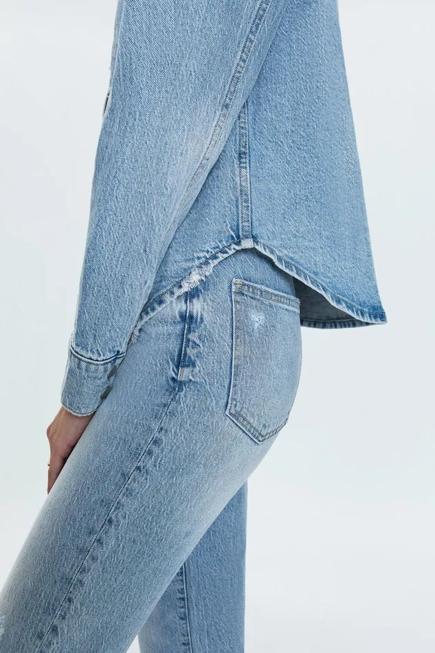 Pistola Denim Tops Women Jules Fitted Denim Shirt 8211 Scholar Vintage