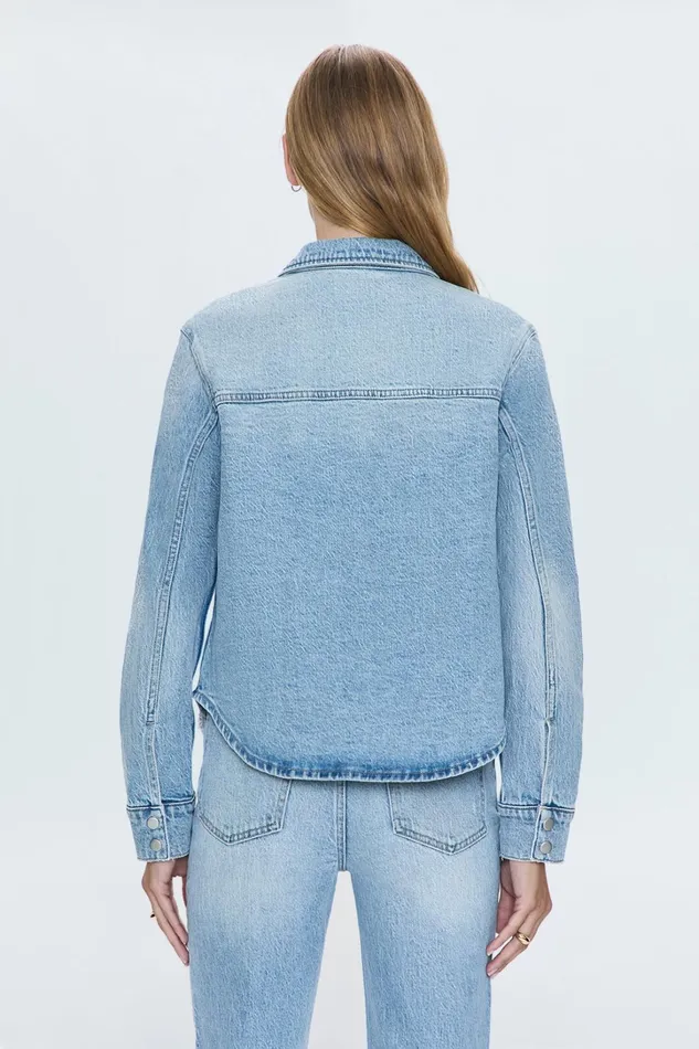 Pistola Denim Tops Women Jules Fitted Denim Shirt 8211 Scholar Vintage