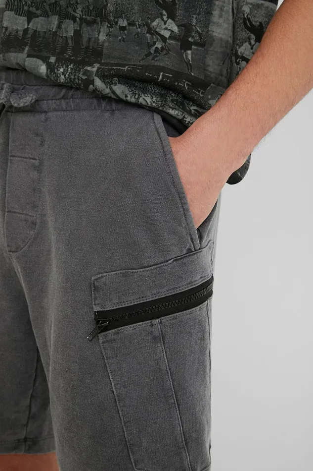 Plush Short Trousers Mens Desigual Jeans and Pants