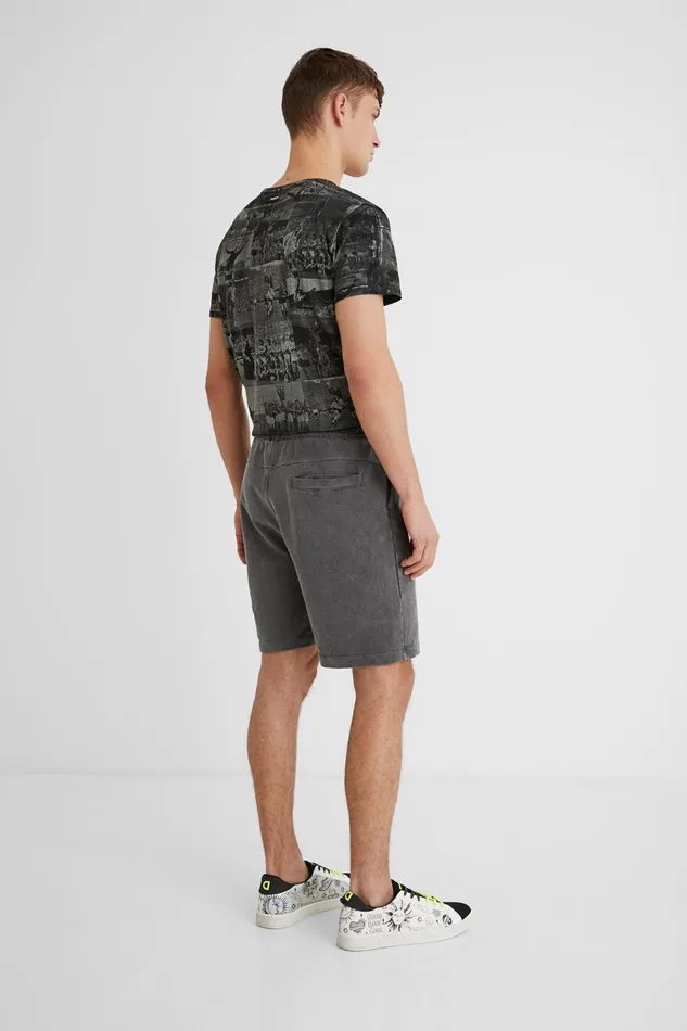 Plush Short Trousers Mens Desigual Jeans and Pants