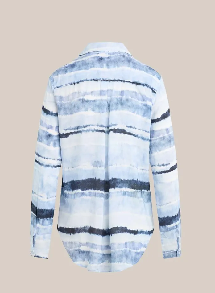 Pocket Button Down 8211 Indigo Stripes Print Women Bella Dahl Button Down Pocket Button Down 8211 Indigo Stripes Print Women Bella Dahl Button Down