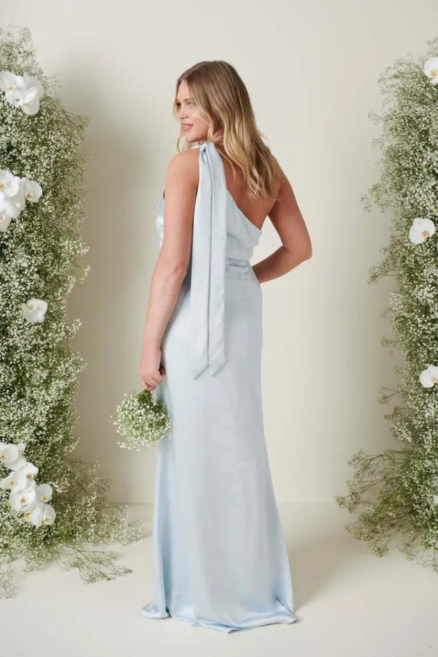 Pretty Lavish Bridesmaid Dresses Amelia Tie Maxi Bridesmaid Dress Pale Blue 8211 Women