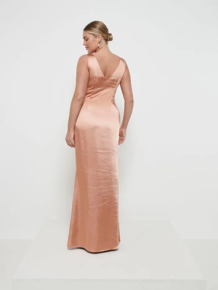 Pretty Lavish Bridesmaid Dresses Esmee Maxi Bridesmaid Dress Matte Cinnamon 8211 Women