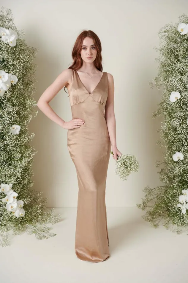 Pretty Lavish Bridesmaid Dresses Esmee Maxi Bridesmaid Dress Mocha 8211 Women