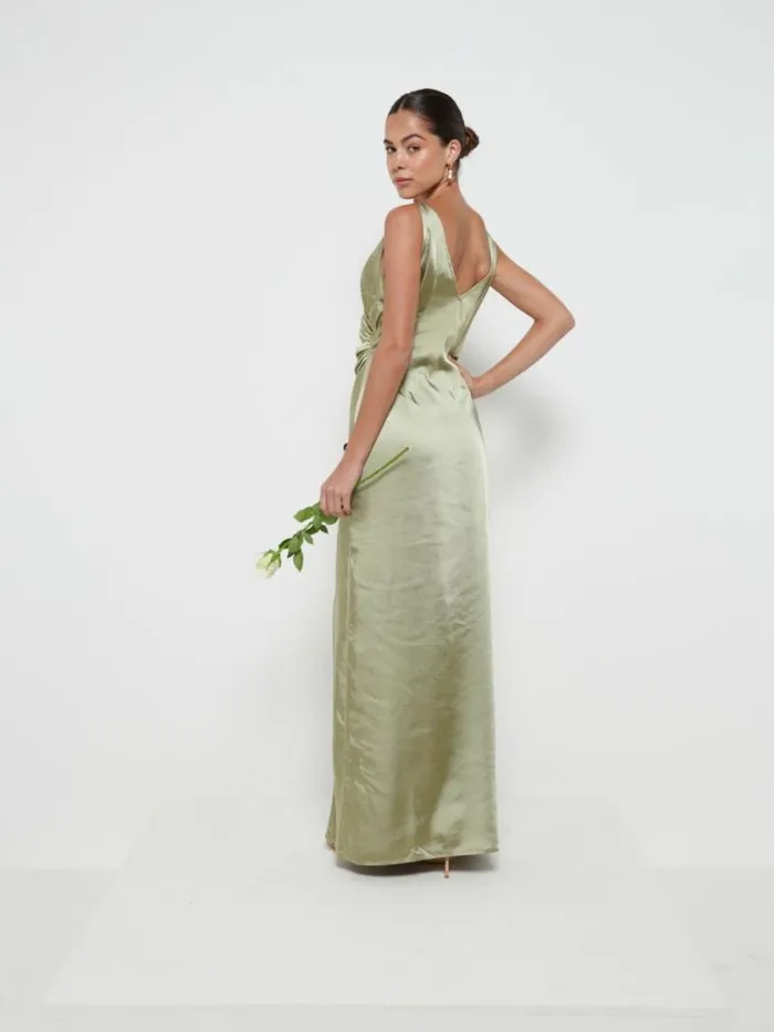 Pretty Lavish Bridesmaid Dresses Esmee Wrap Maxi Bridesmaid Dress Olive 8211 Women